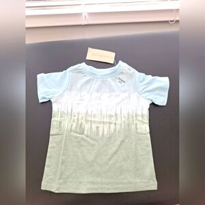 First Impressions Baby Boy Let's Play Outside Cotton T-Shirt Blue Green 3-6M